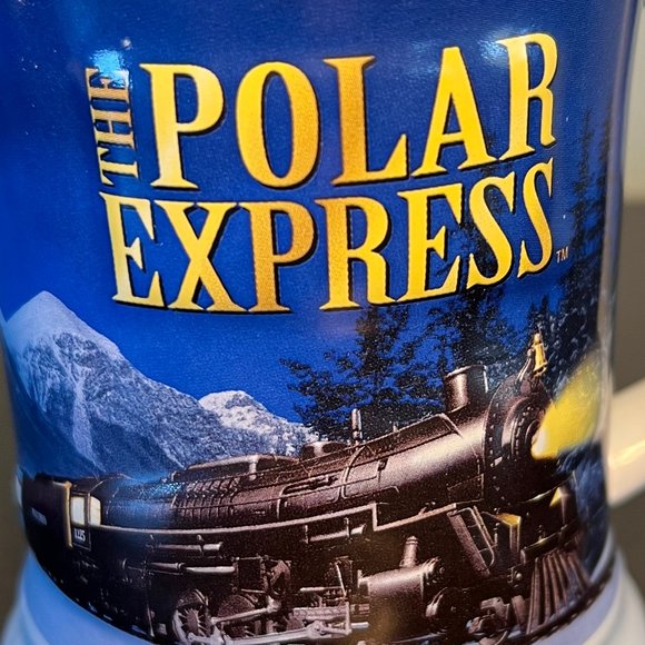The Polar Express Ceramic Christmas Mug 3D Embossed Train BELIEVE Warner Bros. - Picture 9 of 10